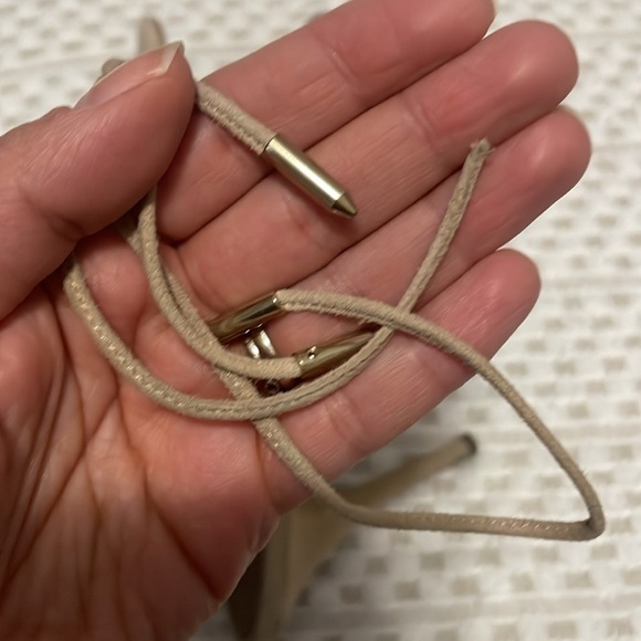 Aquazzura Sexy Thing Wrapped Tan Heels + Dustbag - Picture 12 of 16